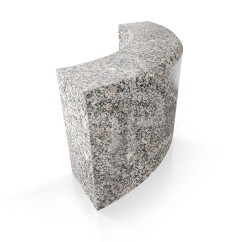 Бордюр радиусный гранитный ГП'(500)