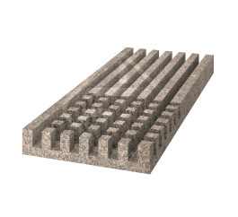 Лоток водоотводный гранитный (решетка, поворот налево)