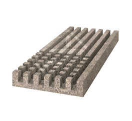 Лоток водоотводный гранитный (решетка, поворот направо)