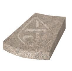 Гранитный пандус радиусный (центральный)