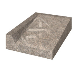 Гранитный пандус с бортиком (левый)