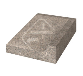 Гранитный пандус с бортиком (правый)
