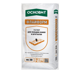 Раствор для укладки камня с одновременной расшивкой шва Основит Флайформ MC30 коричневый 040, 25 кг
