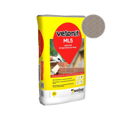 Раствор кладочный цветной Weber.Vetoni...