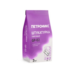 Штукатурка гипсовая Петромикс GP-02, 3 кг