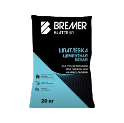 Шпатлевка цементная Bremer Glatte 61 б...