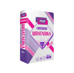 Шпаклевка гипсовая РЕАЛ, 20 кг
