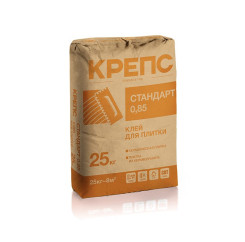 Клей для плитки КРЕПС Стандарт 0,85, 25 кг