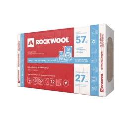 Утеплитель ROCKWOOL Акустик Ультратонкий 1000*600*27 мм (0,194 м³)